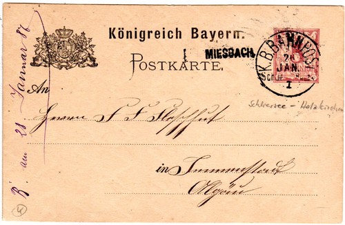 Bayern 1887 miesbach - bayern, 1887,