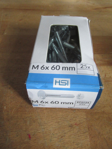 M6x60mm schlossschrauben inkl - schlossschrauben,